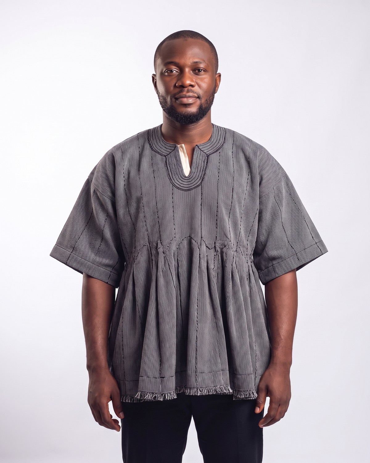 Charcoal Fugu Smock
